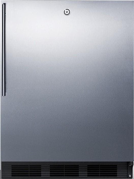 Summit FF7LBLKBISSHVADA Stainless Steel/Black, Towel Bar Handle, ADA Compl...