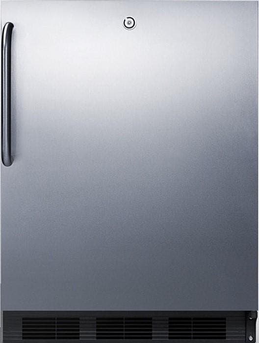 Summit FF7LBLKBISSTBADA Stainless Steel/Black, Towel Bar Handle, ADA Compl...