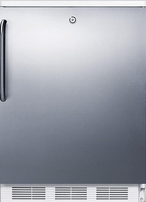 Summit FF7LWCSS 5.5 Cu. Ft. All-Refrigerator Stainless Steel