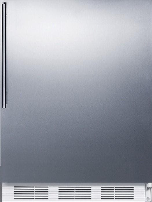Summit FF7WBISSHV Stainless Steel/White, Vertical Handle