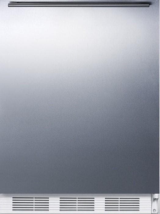 Summit FF7WSSHH Stainless Steel/White, Horizontal Handle