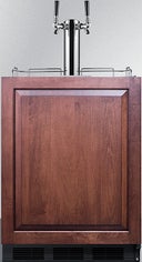 24 Inch, 5.5 Cu. Ft. Built-In or Freestanding Kegerator with Automatic Defrost