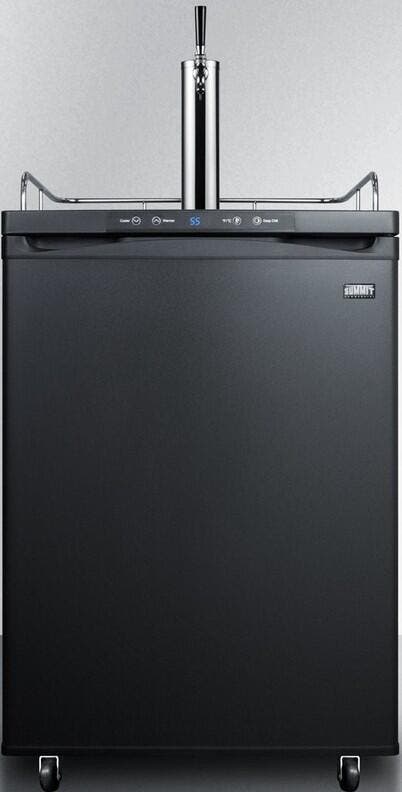 Summit SBC635MBI7 Black, Recessed Handle
