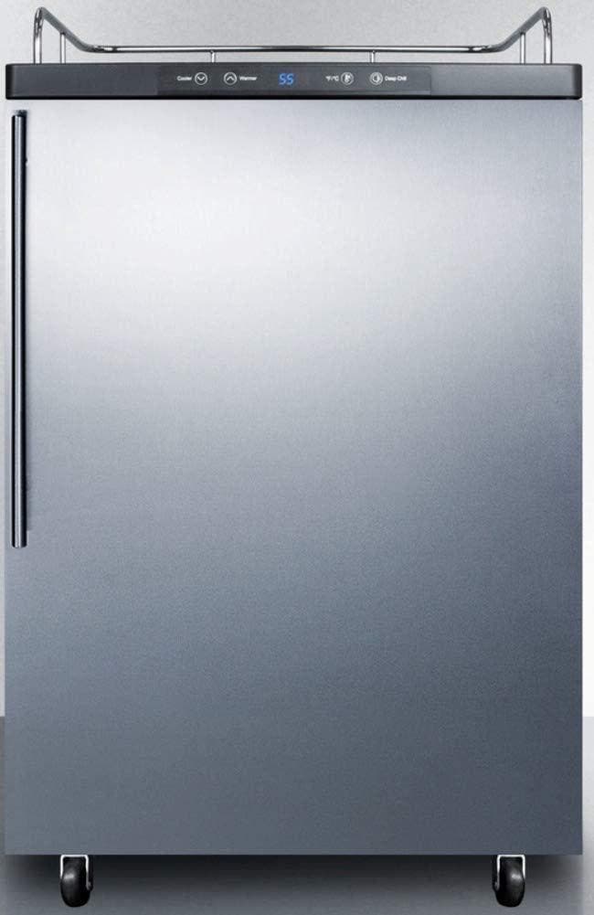 Summit SBC635MBI7NKSSHV Stainless Steel/Black