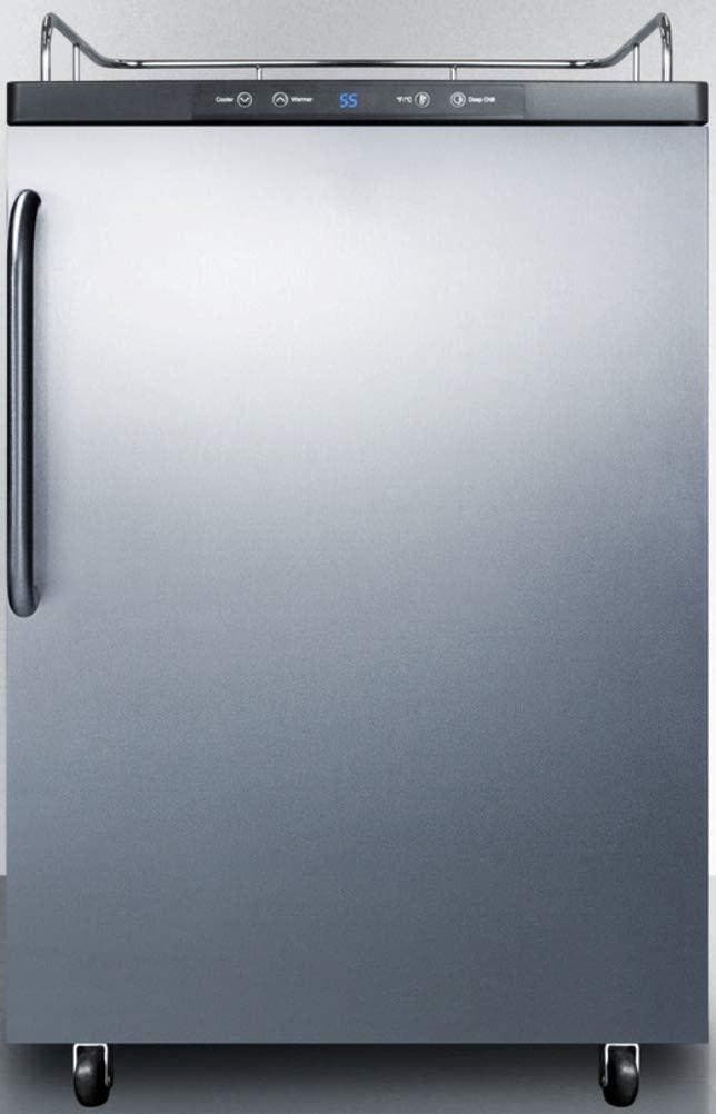 Summit SBC635MBI7NKSSTB Stainless Steel/Black, Towel Bar Handle