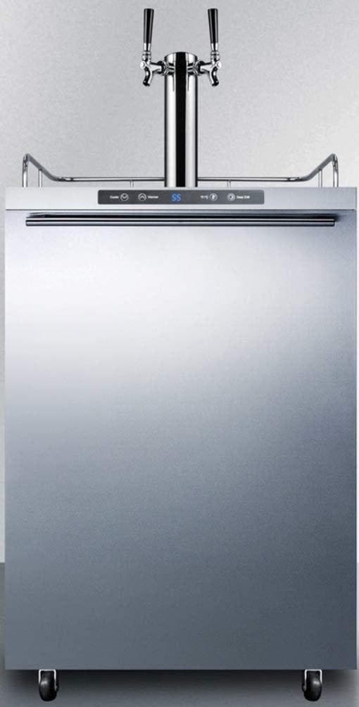 Summit SBC635MOS7HHTWIN Stainless Steel, Professional Handle, Dual Tap