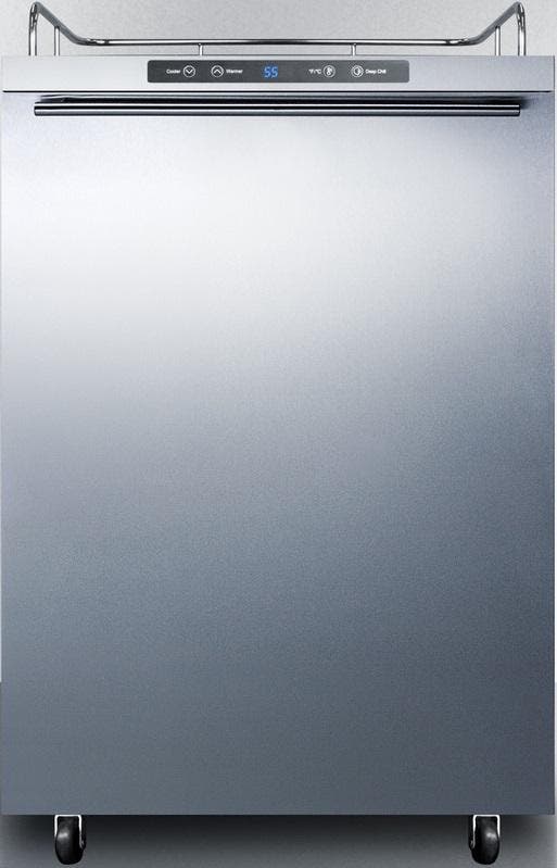 Summit SBC635MOS7NKHH Stainless Steel, Professional handle