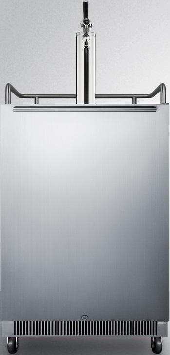 Summit SBC677BITL Stainless Steel/Black, Single TapLock