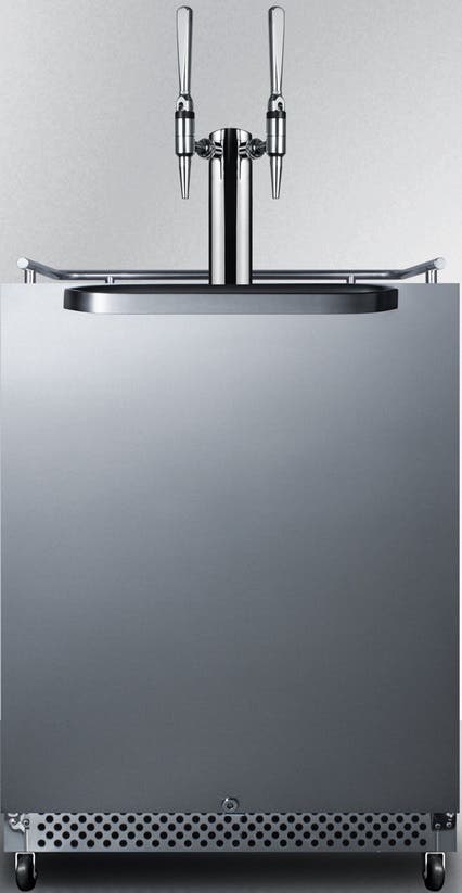 Summit SBC695OSNCFTWIN Stainless Steel, Dual Tap Kit