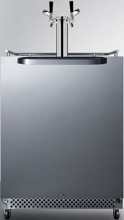 Summit SBC695OSTWINTL Stainless Steel, Double Tap Kit