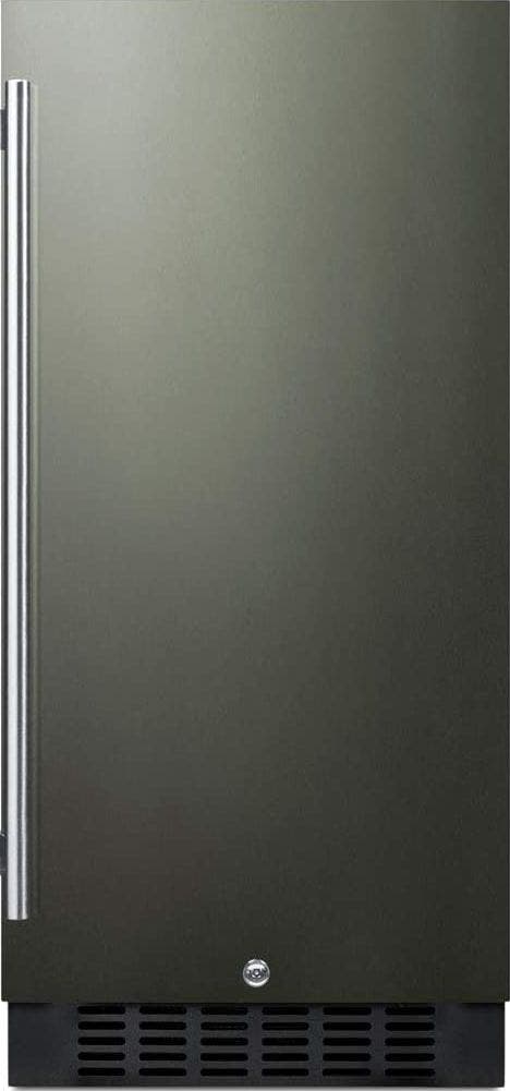Summit SCFF1533BKS Black Stainless Steel/Black