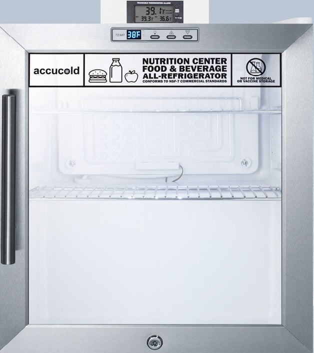 Summit SCR215LNZ 17 Inch, 1.7 Cu. Ft. Freestanding Compact Beverage...