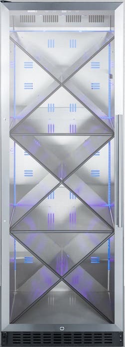 Summit SCR1401LHX Glass/Black, Diamond Shelving