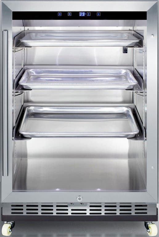 Summit SCR611GLOSRI Glass/Stainless Steel