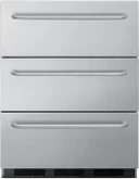 24 Inch, 3.1 Cu. Ft. Built-In or Freestanding 3-Drawer All-Refrigerator 