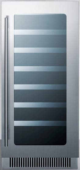 Summit CL15WC Stainless Steel and Black