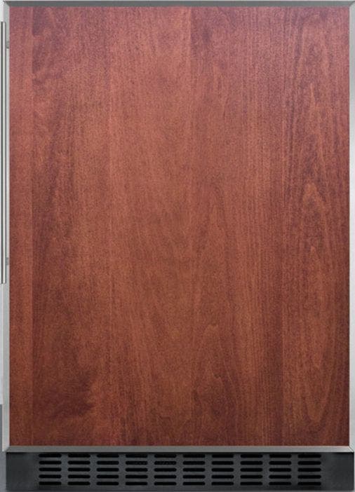 Summit FF64BFR Panel Ready/Black with Stainless Steel Frame