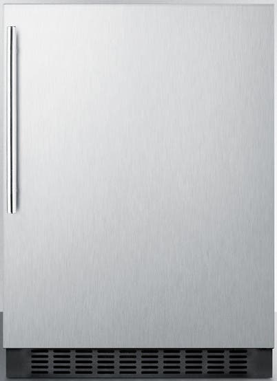 Summit FF64BXSSHV Stainless Steel/Black, Thin Handle