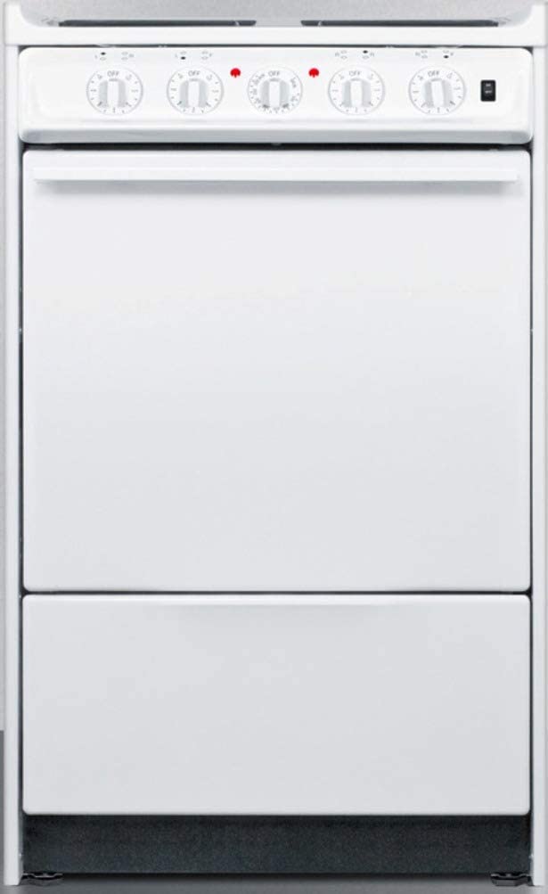 Summit WEM110R 20 Inch Slide-In Electric Range with 4 Coil Elemen...