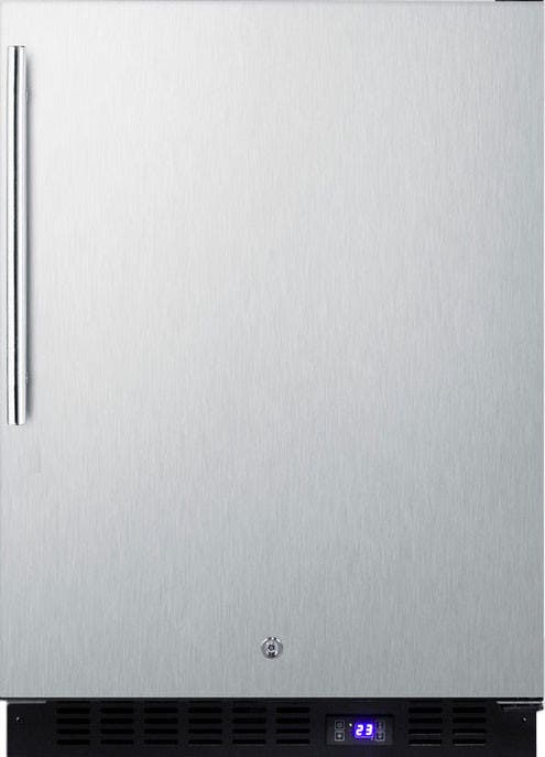Summit SPFF51OSSSHV Stainless Steel/Black, Thin Pro Handle