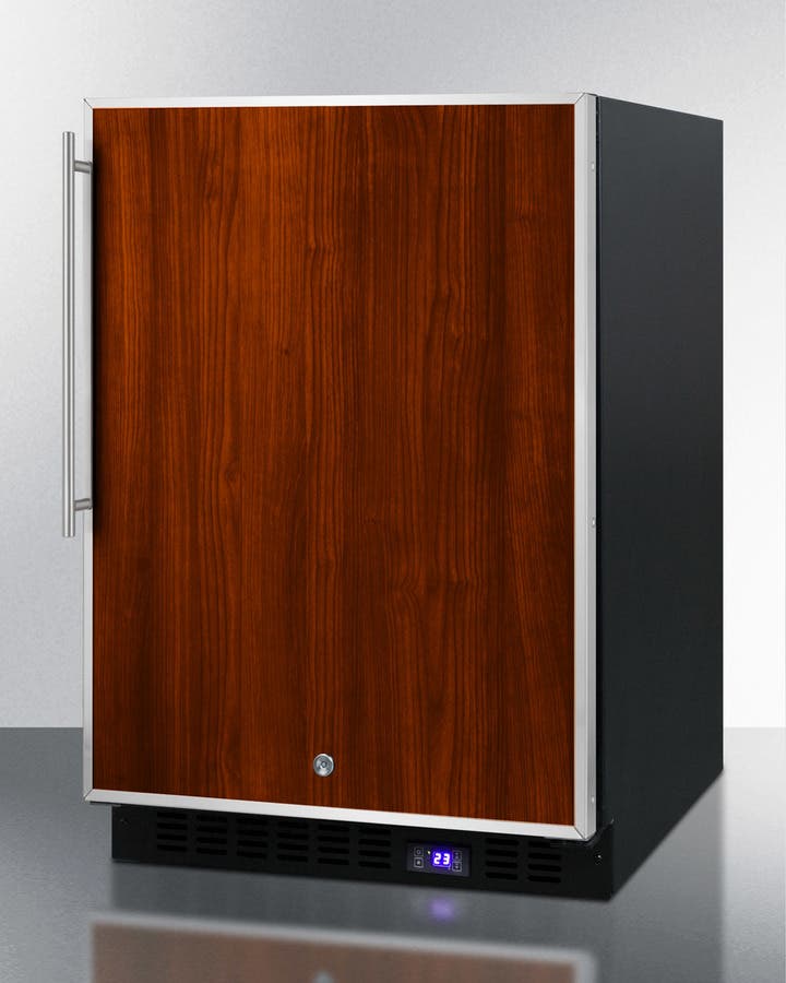 Summit SPFF51OSFR Panel Ready/Black with Stainless Steel Insert Fram...