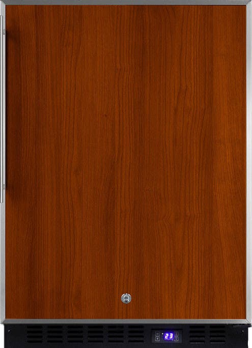 Summit SPFF51OSFR Panel Ready/Black with Stainless Steel Insert Fram...