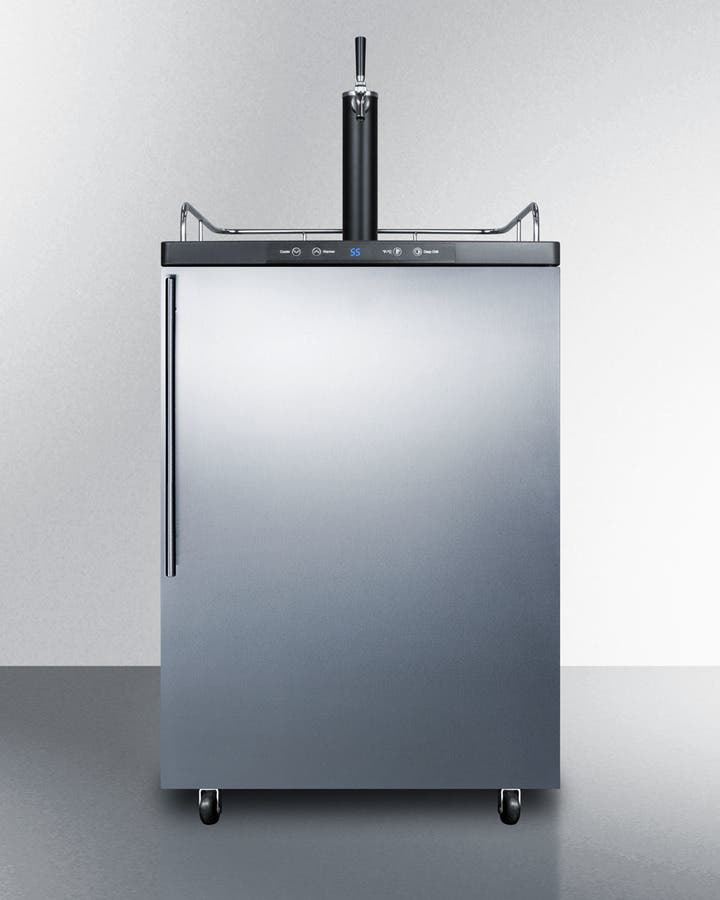 Summit SBC635MBISSHVTWIN Stainless Steel/Black, Pro Handle