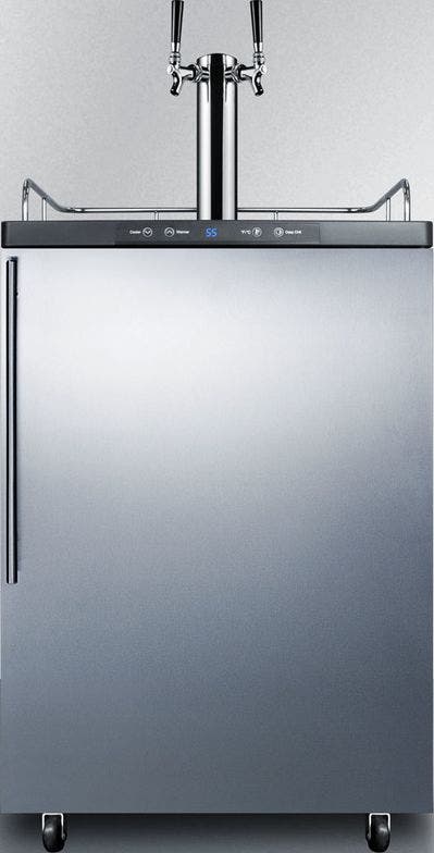 Summit SBC635MBISSHVTWIN Stainless Steel/Black, Pro Handle