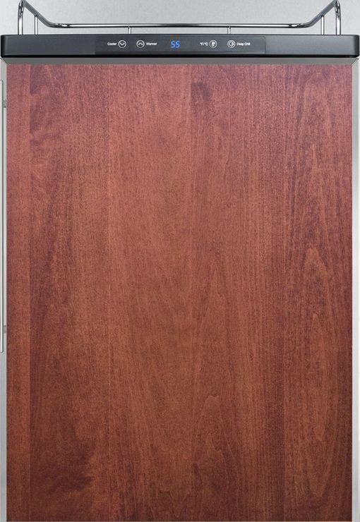 Summit SBC635MBINKFR Panel Ready/Black with Stainless Steel Frame