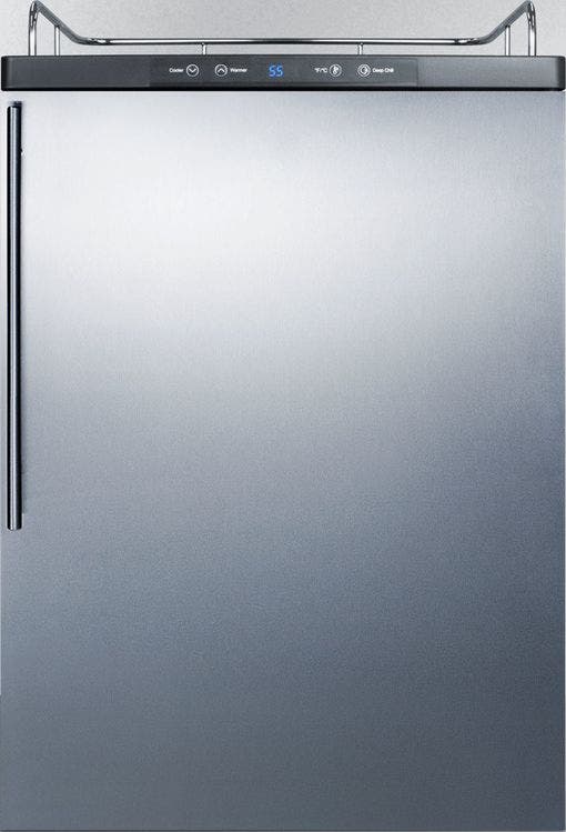 Summit SBC635MBINKSSHV Stainless Steel/Black, Pro Handle 
