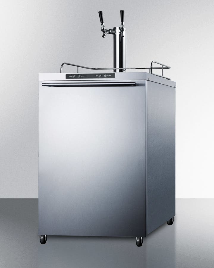 Summit SBC635MOSHHTWIN Stainless Steel, Horizontal Handle