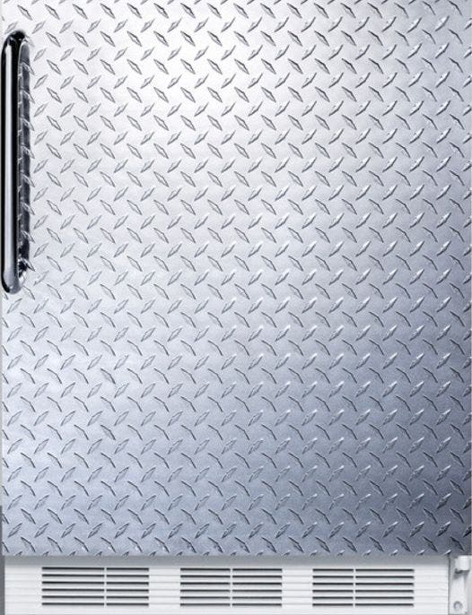 Summit CT661DPLADA Diamond Plate/White, Towel Bar Handle, ADA Complia...