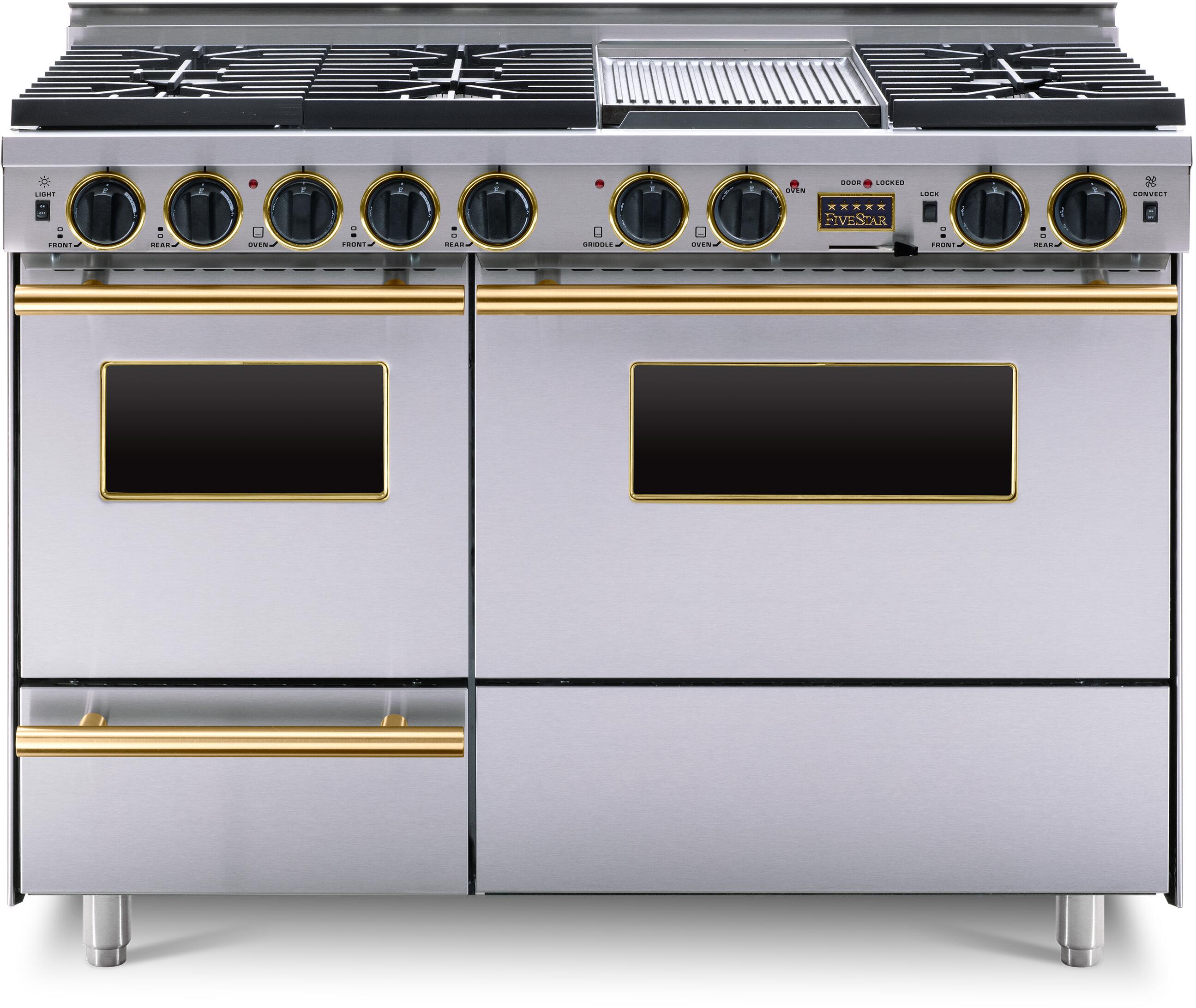 FiveStar TPN5397BSW 48 Inch Freestanding Dual Fuel Range Stainless