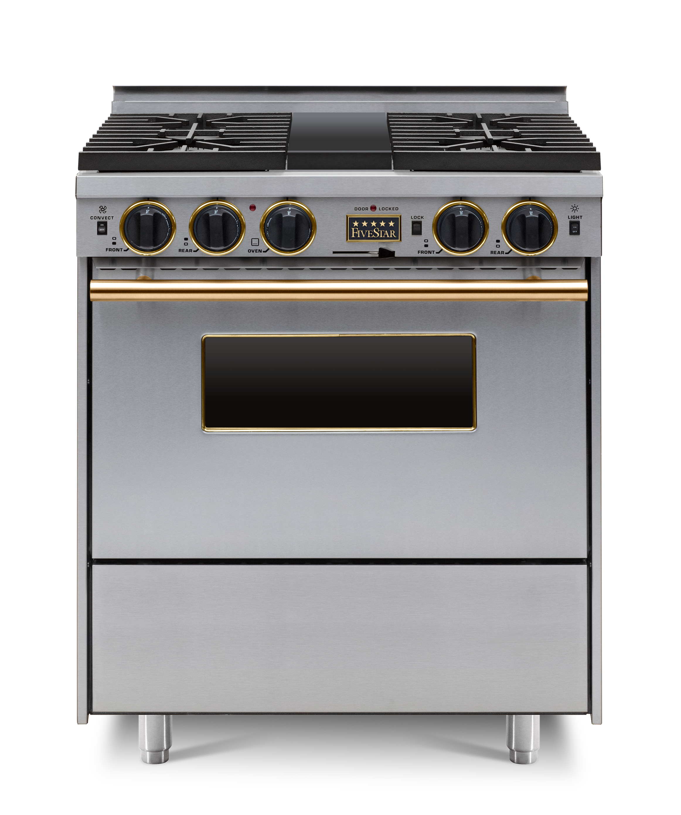 FiveStar TTN289BSW 30" Range with 4 Sealed Burners, Electric Self-Cle...