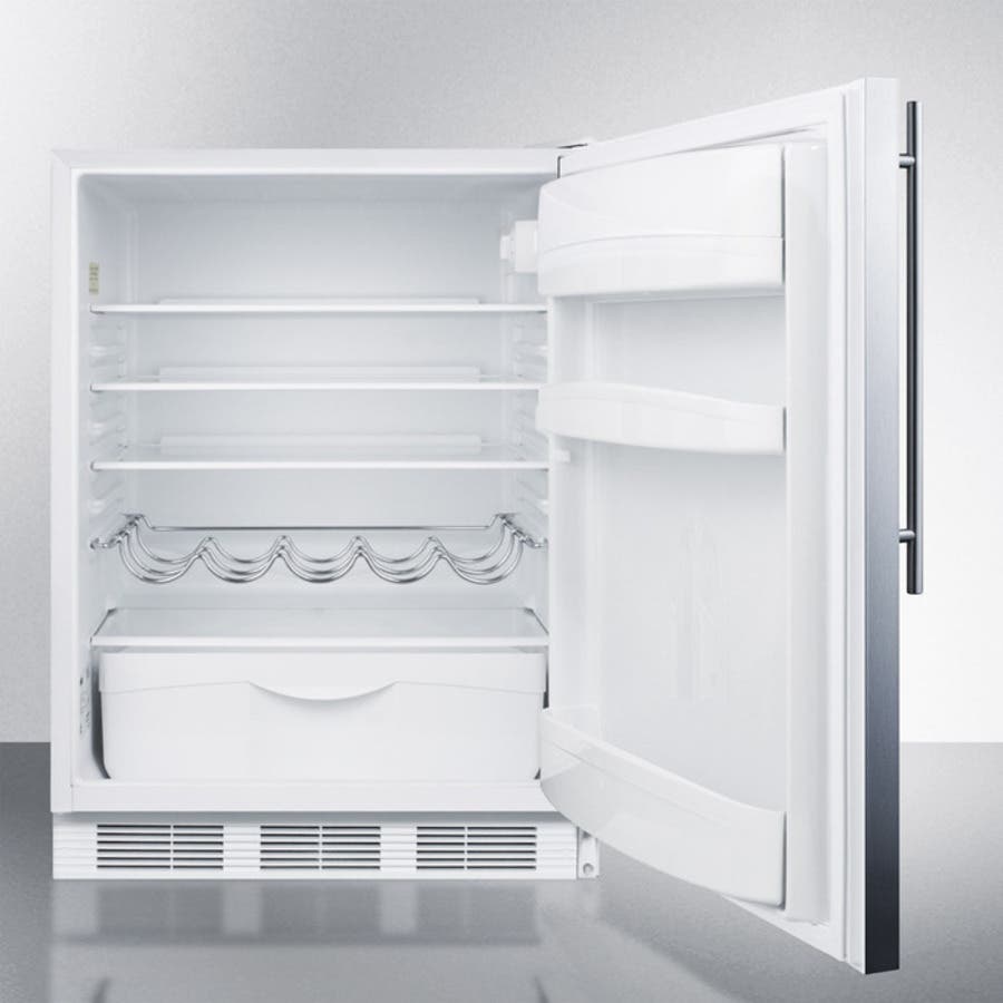 Summit FF61BISSHVADA Stainless Steel/White, Pro Handle, ADA Compliant