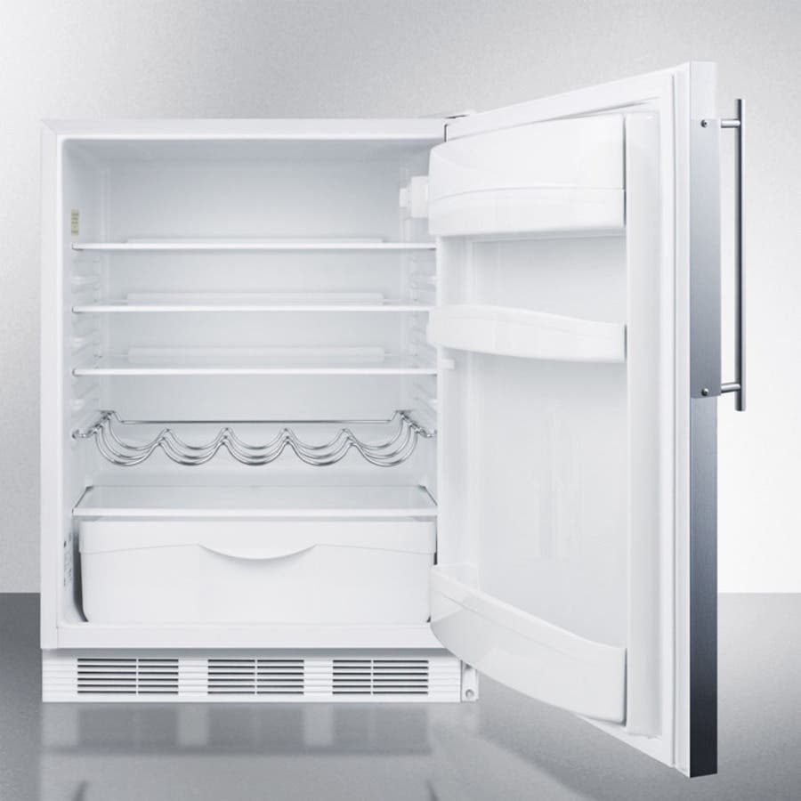 Summit FF61BIFR Panel Ready/White, Stainless Insert Frame