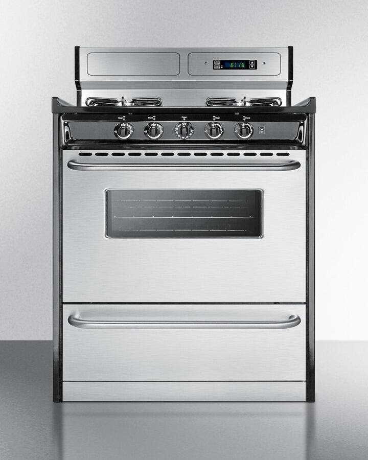Summit TTM23027BKSW Stainless Steel/Black