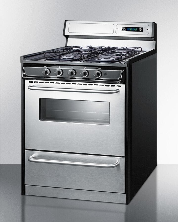 Summit TTM23027BKSW Stainless Steel/Black