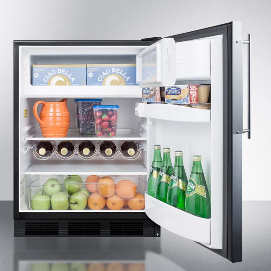 Summit CT663BBIFR Panel Ready/Black, Stainless Insert Frame