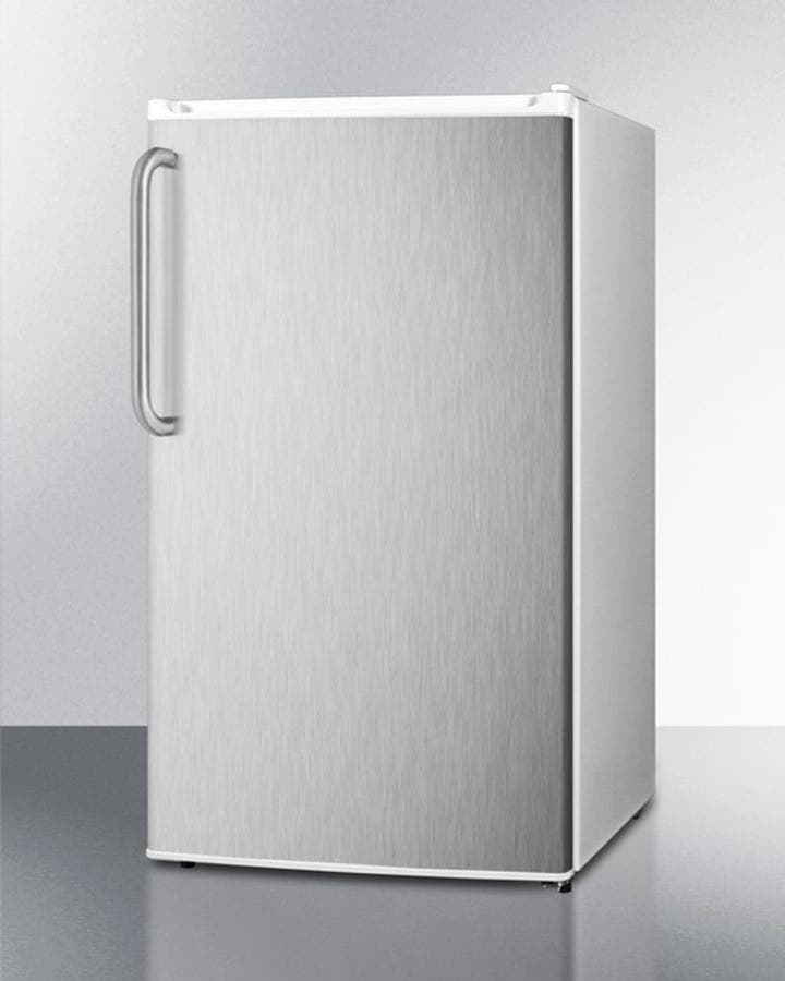 Summit FF412ESSSTB Stainless Steel/White, Towel Bar Handle