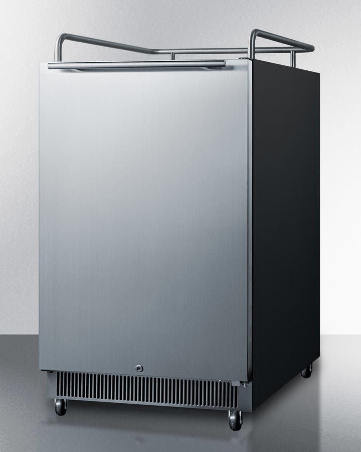 Summit SBC677BINK Stainless Steel, No Tap, Right Hinge