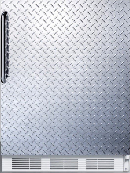 Summit FF61DPLADA Diamond Plate/White, Pro Towel Bar Handle, ADA Com...