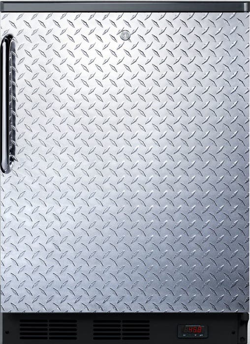 Summit FF7LBLPUBDPL Diamond Plate/Black, Towel Bar Handle