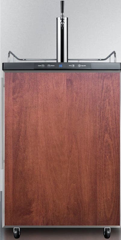 Summit SBC635MBIFR Panel Ready/Black, Stainless Steel Frame