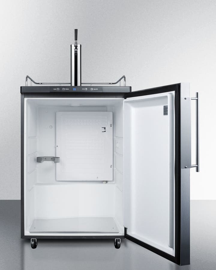 Summit SBC635MBIFR Panel Ready/Black, Stainless Steel Frame