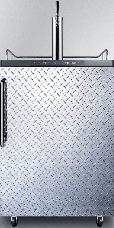 Summit SBC635MBIDPL Diamond Plate/Black, Towel Bar Handle