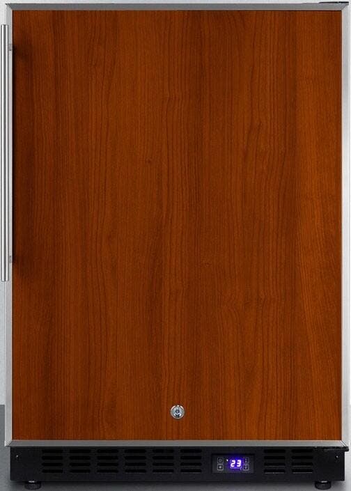Summit SCFF53BFRIM Panel Ready/Black, Stainless Steel Door Frame, Ice...