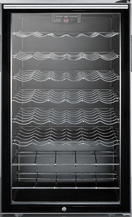 Summit SWC525LBIHHADA Glass/Black, Horizontal Handle, ADA Compliant