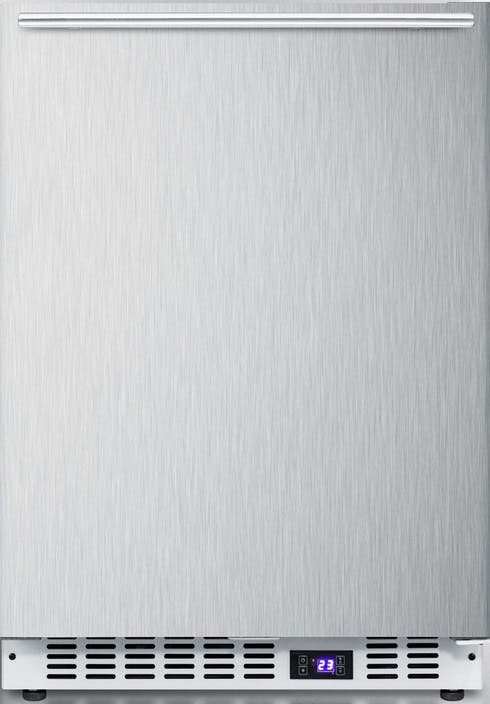 Summit SCFF52WXSSHH Stainless Steel/White, Horizontal Handle