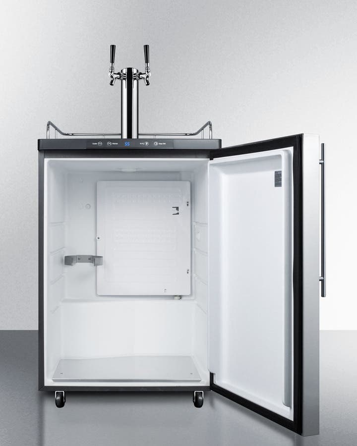 Summit SBC635MSSHVTWIN Stainless Steel/Black, Pro Handle